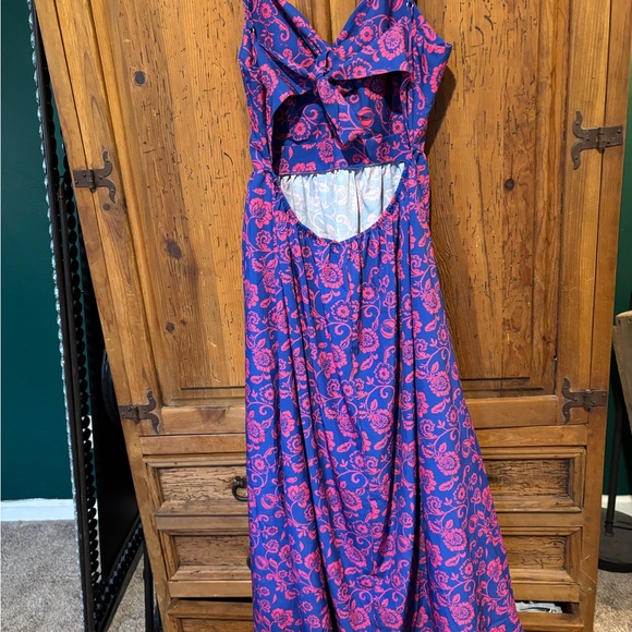 Cupshe Floral Pink and Blue dress - Picture 2 of 4